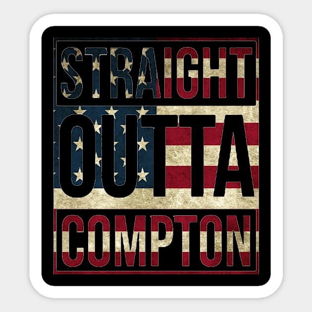 Straight Outta Compton Sticker by DESIGNBOOK